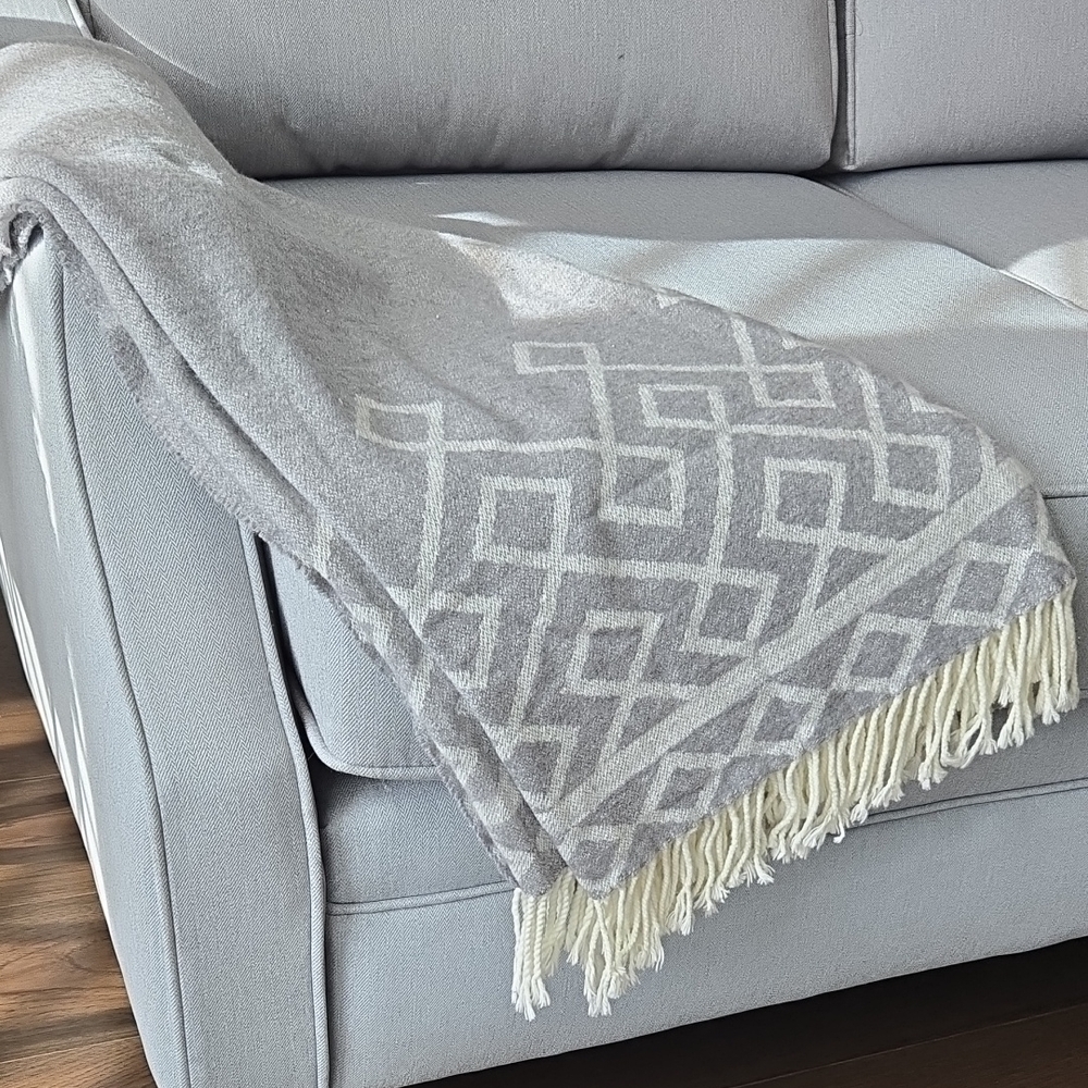 Grey Throw Blanket